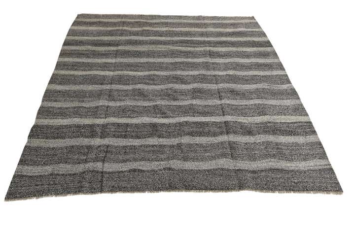 8' 8 x 9' 8 Hand Woven Kilim Modern Wool Rug