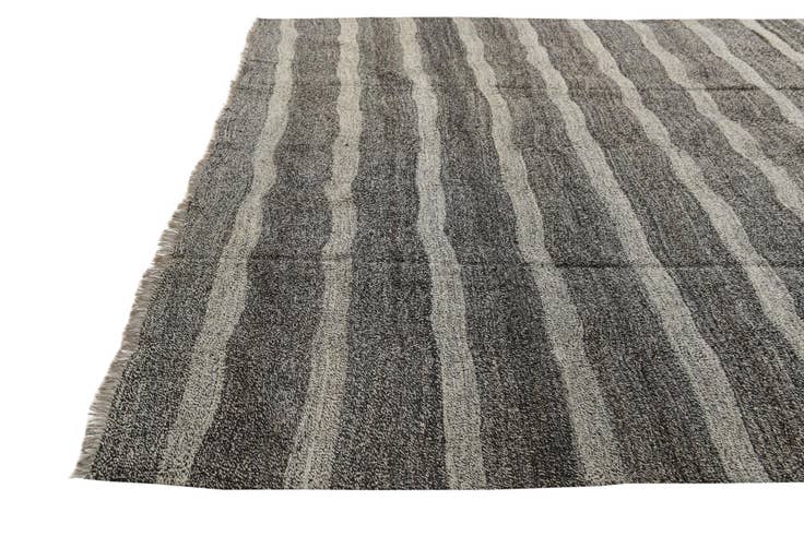 Detail image of 8' 8 x 9' 8 Hand Woven Kilim Modern Wool Rug