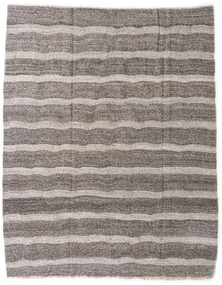Detail image of 8' 8 x 9' 8 Hand Woven Kilim Modern Wool Rug