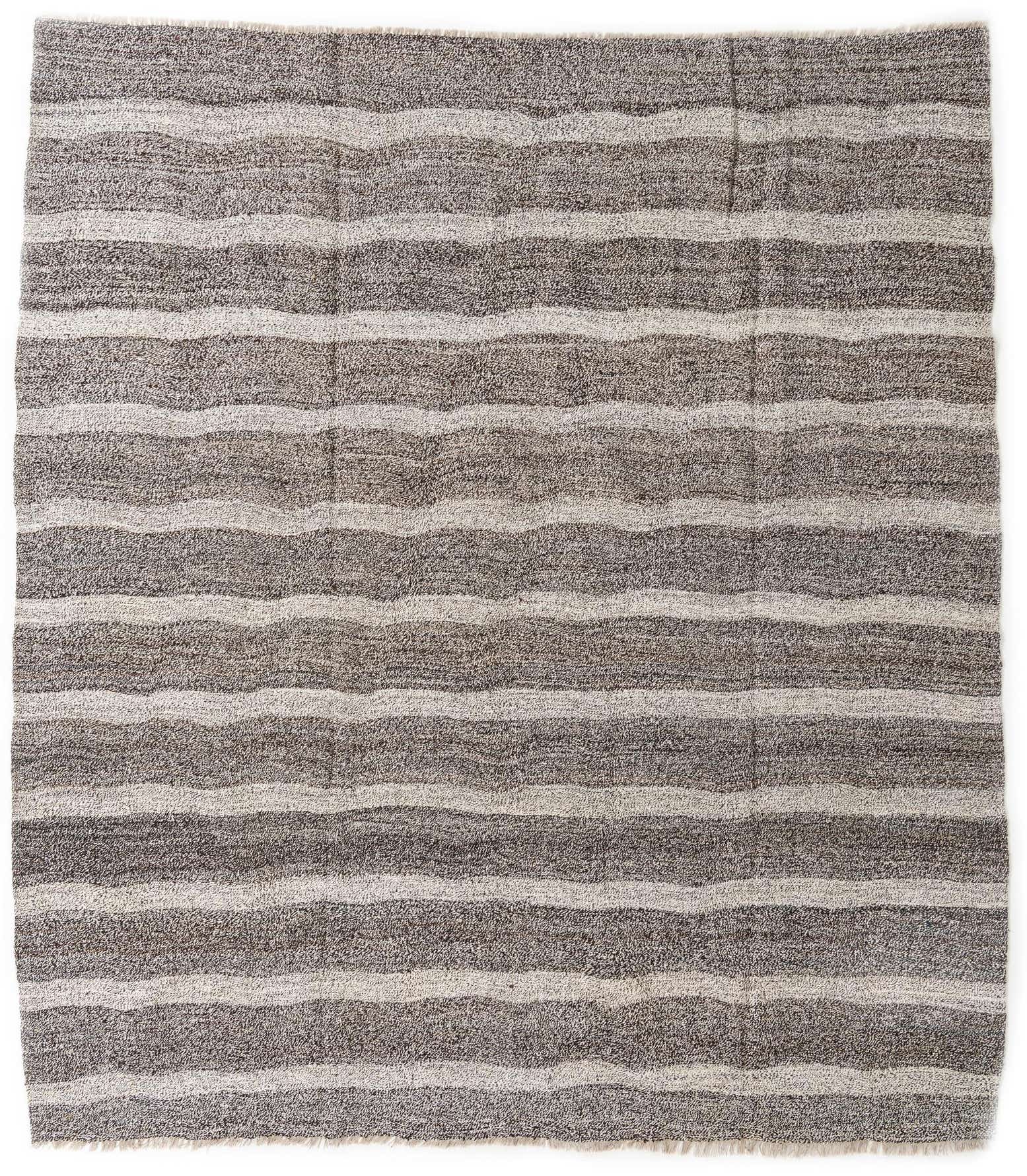 8' 8 x 9' 8 Hand Woven Kilim Modern Wool Rug
