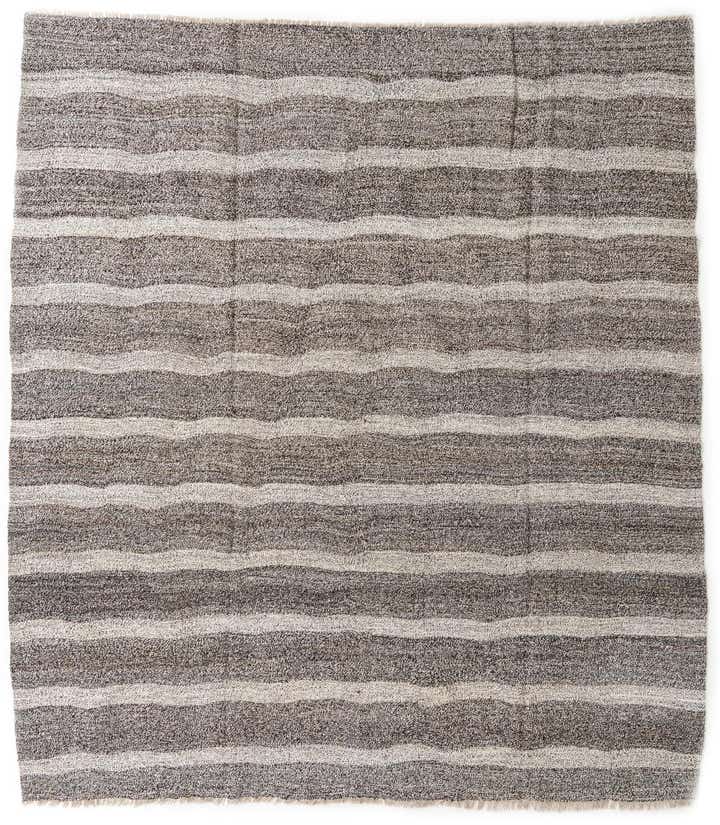 8' 8 x 9' 8 Hand Woven Kilim Modern Wool Rug