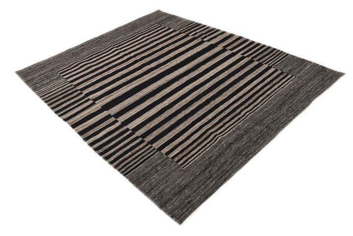 5' 2 x 6' 5 Hand Woven Kilim Modern Wool Rug