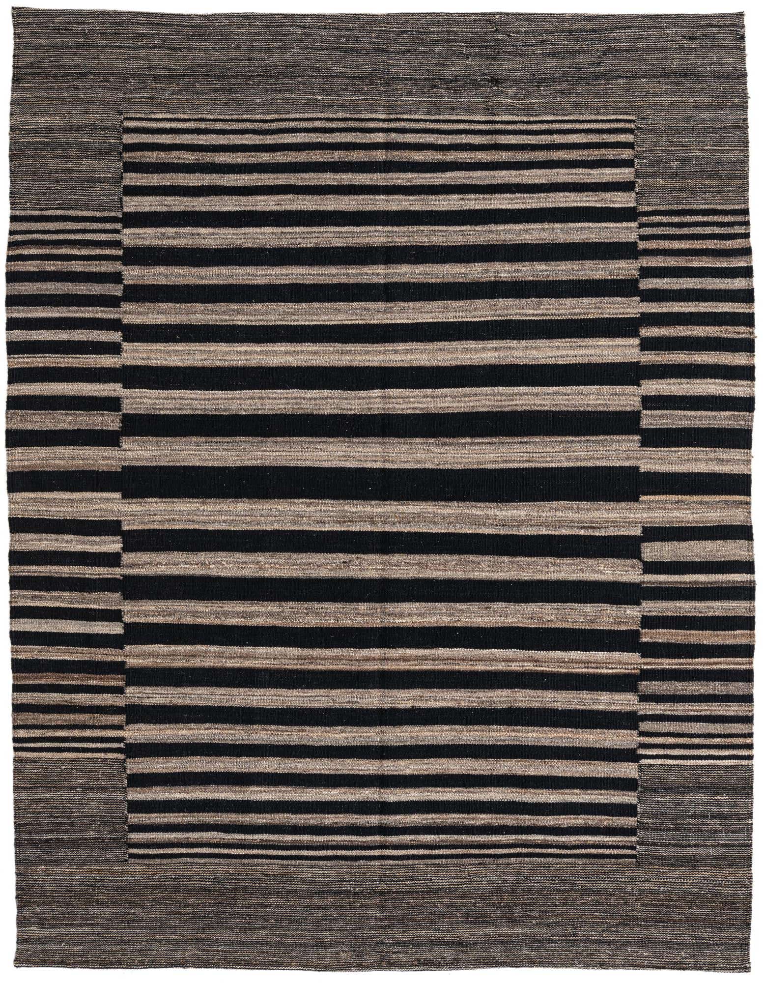 5' 2 x 6' 5 Hand Woven Kilim Modern Wool Rug