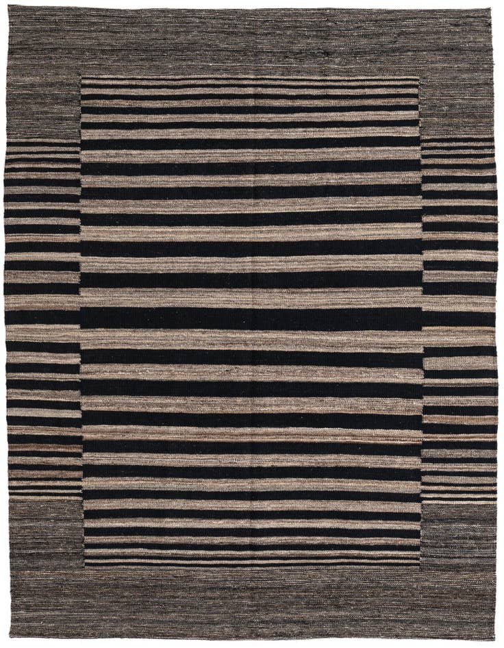 Detail image of 5' 2 x 6' 5 Hand Woven Kilim Modern Wool Rug