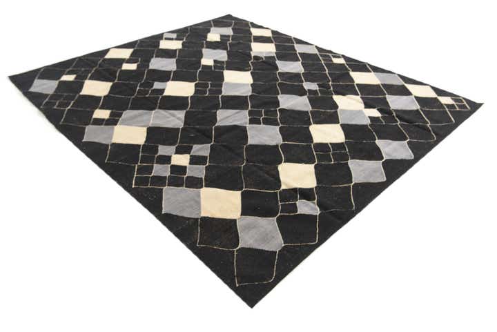 8' 3 x 9' 10 Hand Woven Kilim Modern Wool Rug