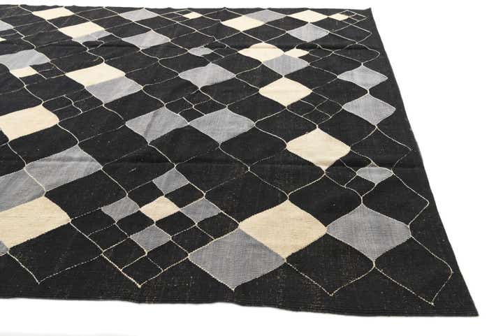 8' 3 x 9' 10 Hand Woven Kilim Modern Wool Rug