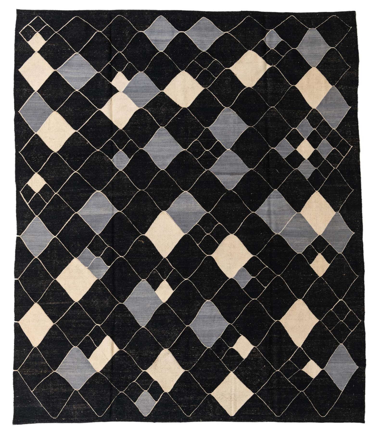 8' 3 x 9' 10 Hand Woven Kilim Modern Wool Rug