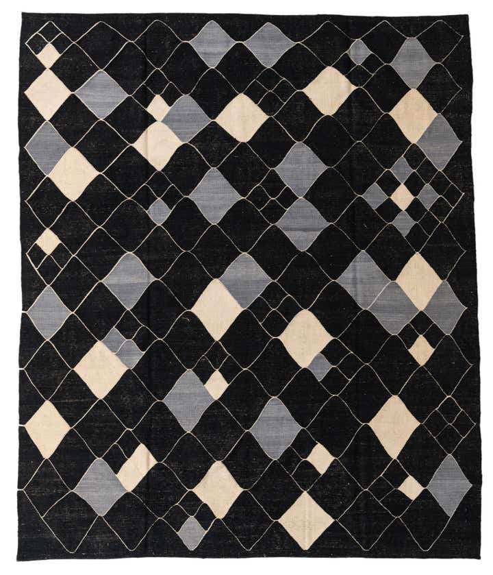 8' 3 x 9' 10 Hand Woven Kilim Modern Wool Rug