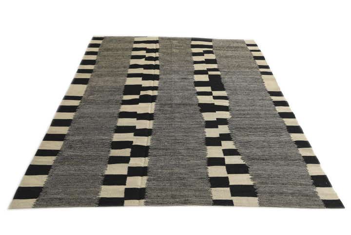 6' x 7' 8 Hand Woven Kilim Modern Wool Rug