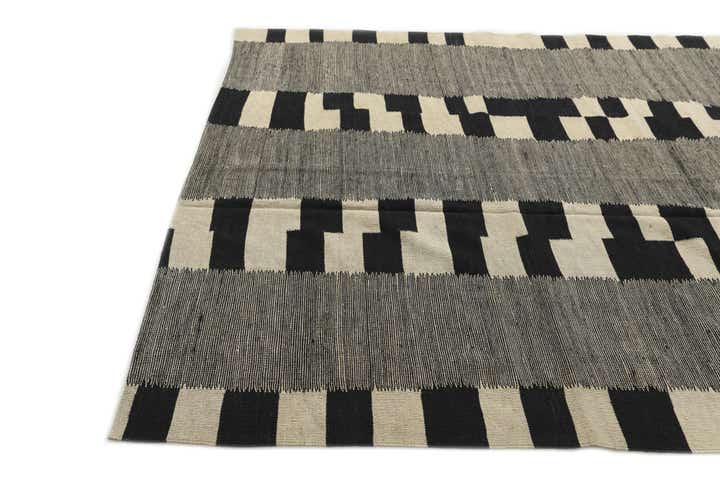 6' x 7' 8 Hand Woven Kilim Modern Wool Rug