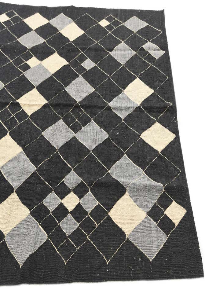 5' 1 x 6' 6 Hand Woven Kilim Modern Wool Rug