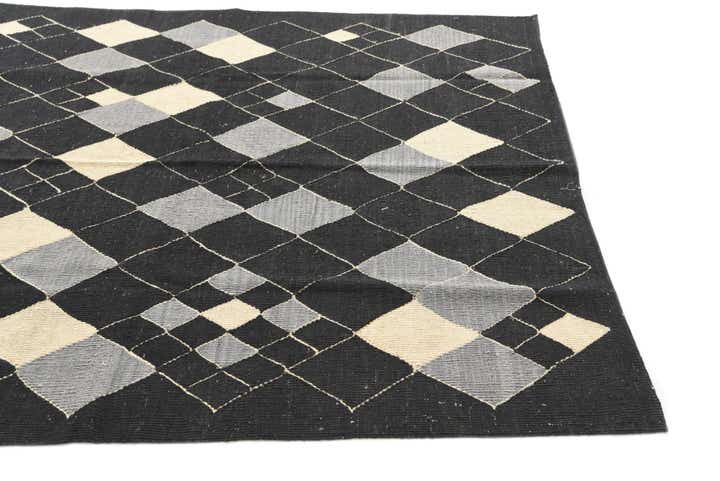 5' 1 x 6' 6 Hand Woven Kilim Modern Wool Rug