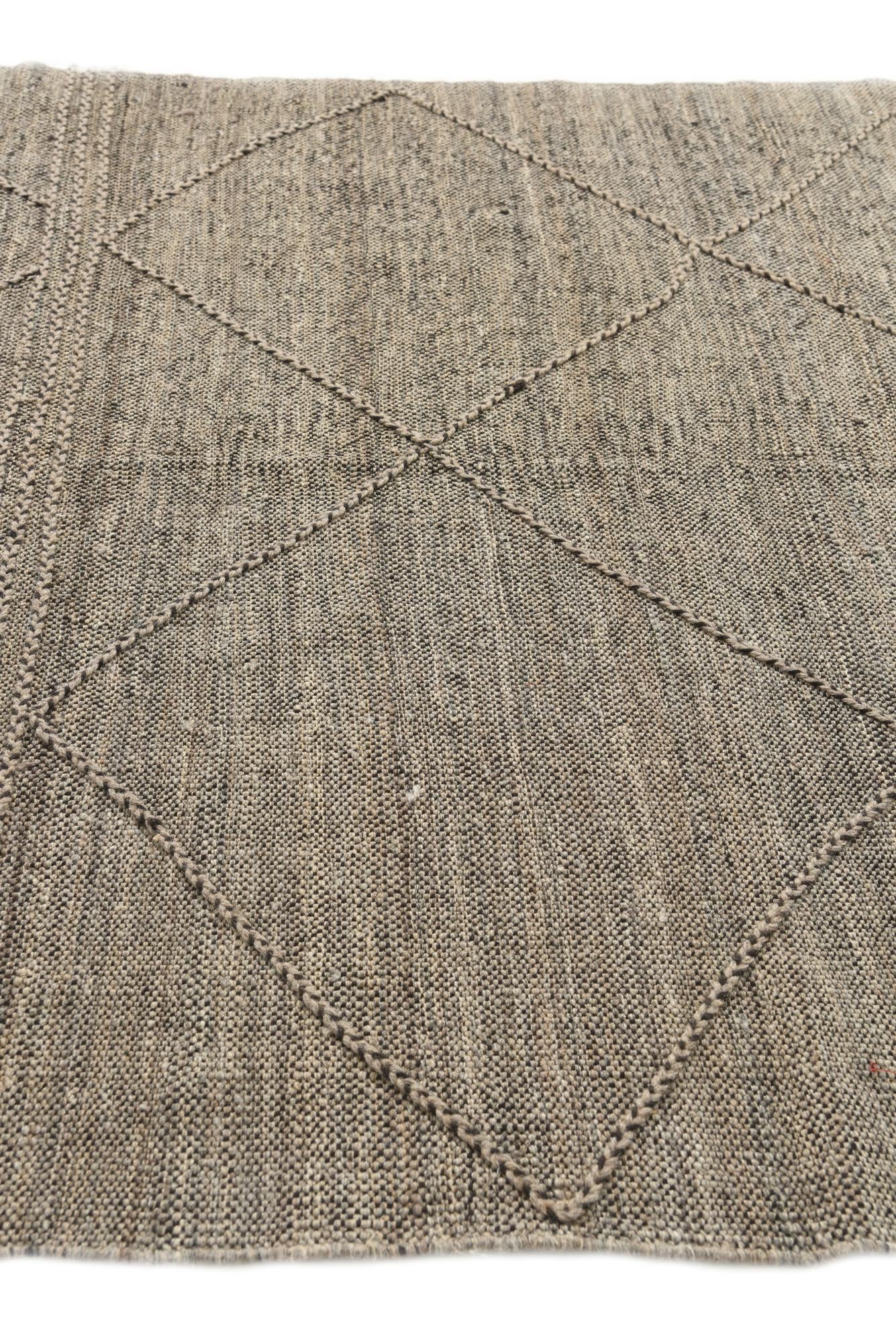 6' x 7' 8 Hand Woven Kilim Modern Wool Rug