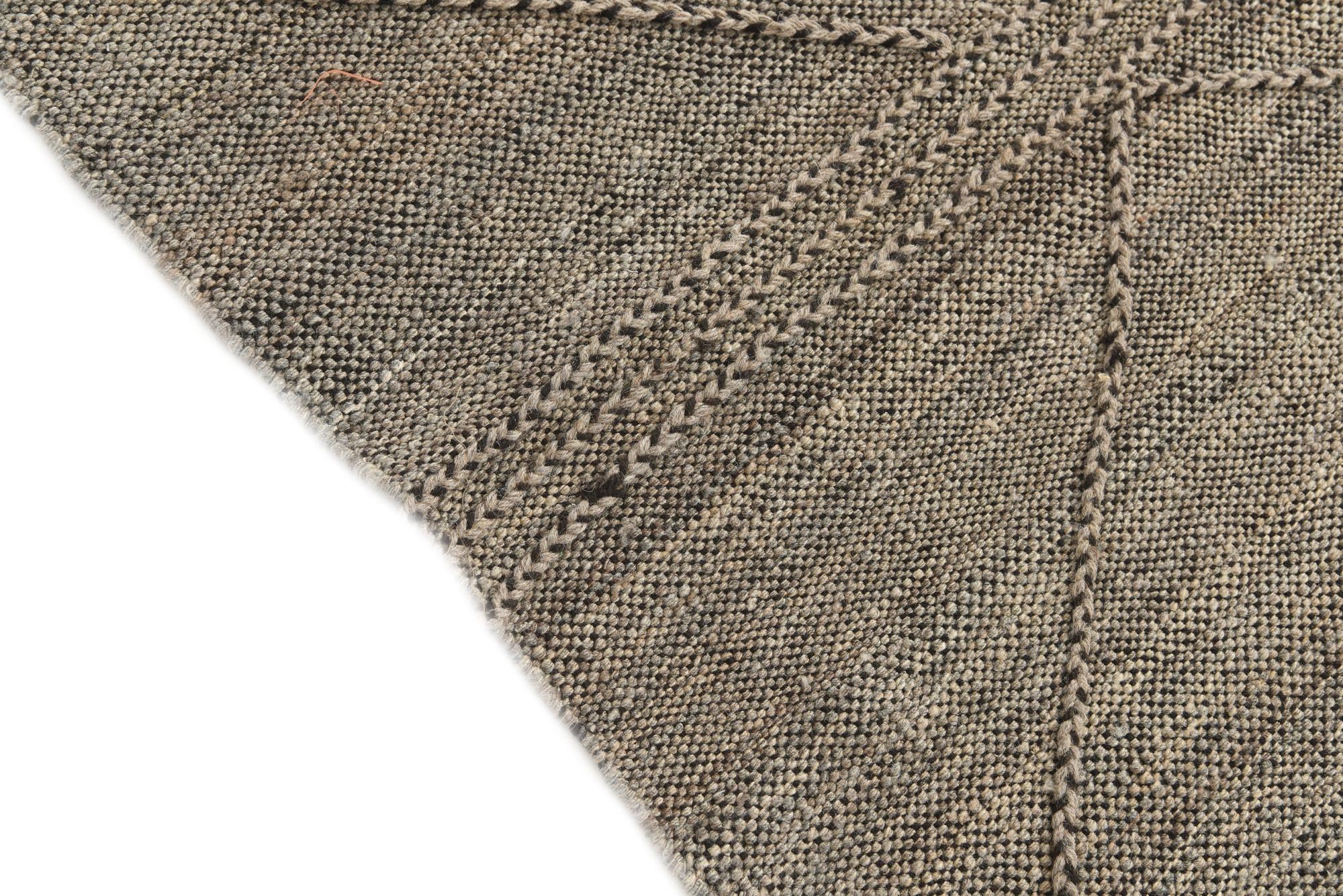 6' x 7' 8 Hand Woven Kilim Modern Wool Rug