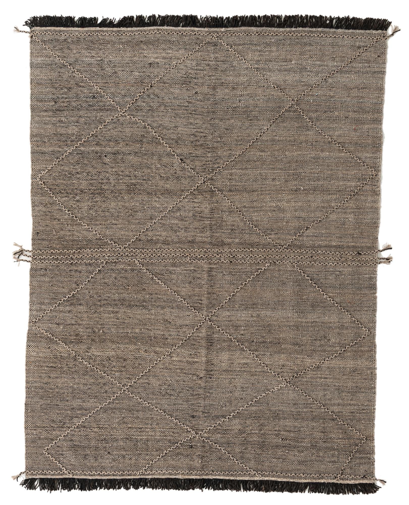 6' x 7' 8 Hand Woven Kilim Modern Wool Rug