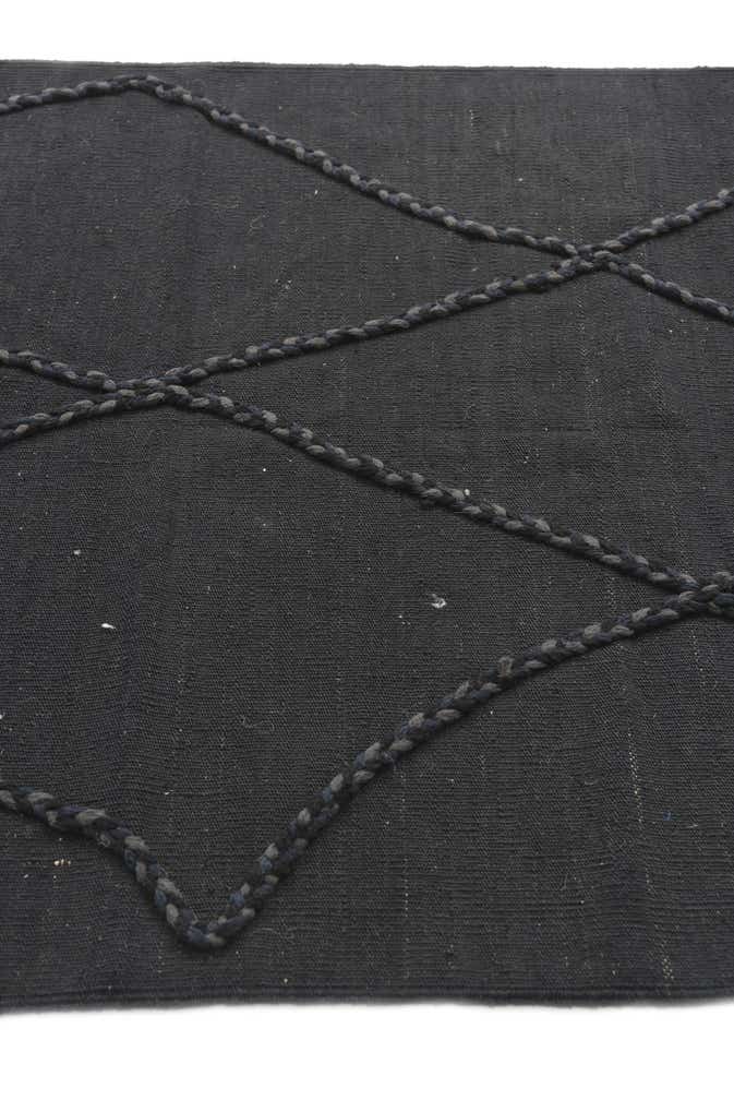 3' 7 x 5' 2 Hand Woven Kilim Modern Wool Rug