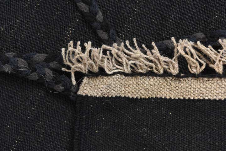 3' 7 x 5' 2 Hand Woven Kilim Modern Wool Rug