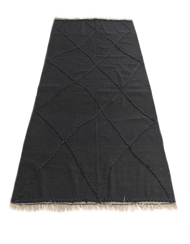 Detail image of 5' 8 x 8' 2  Hand Woven Kilim Modern Wool Rug