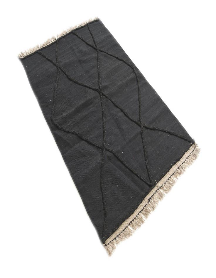 Detail image of 3' 6 x 5' 3  Hand Woven Kilim Modern Wool Rug