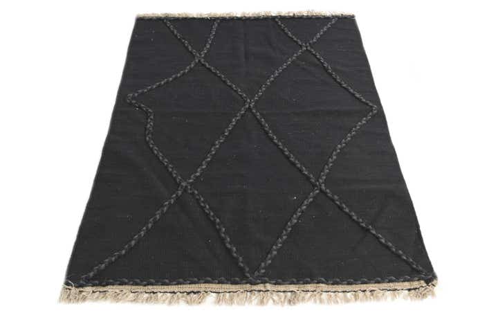 3' 5 x 5' 4 Hand Woven Kilim Modern Wool Rug