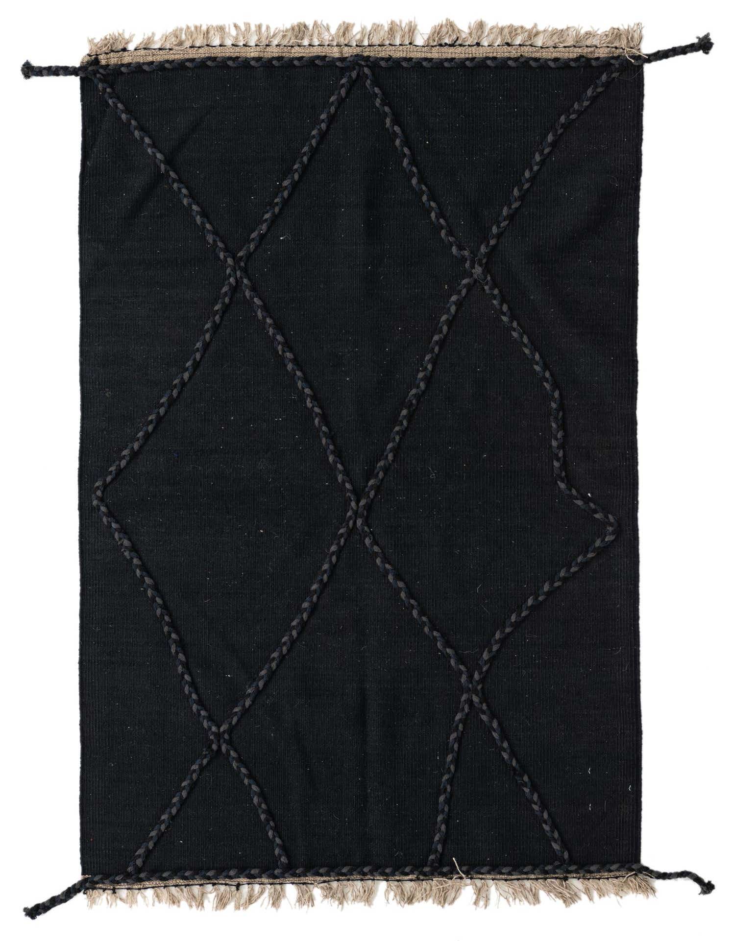 3' 5 x 5' 4 Hand Woven Kilim Modern Wool Rug