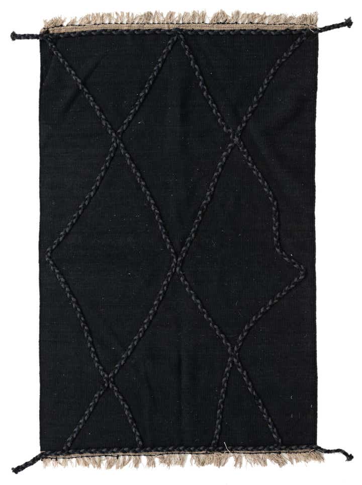 3' 5 x 5' 4 Hand Woven Kilim Modern Wool Rug