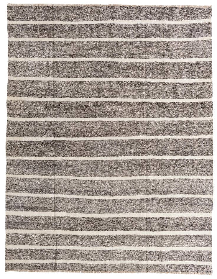 Detail image of 8' 3 x 9' 9 Hand Woven Kilim Modern Wool Rug