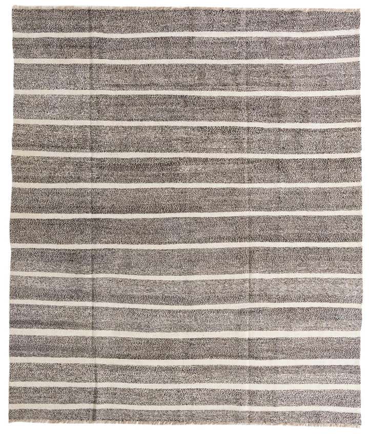 8' 3 x 9' 9 Hand Woven Kilim Modern Wool Rug