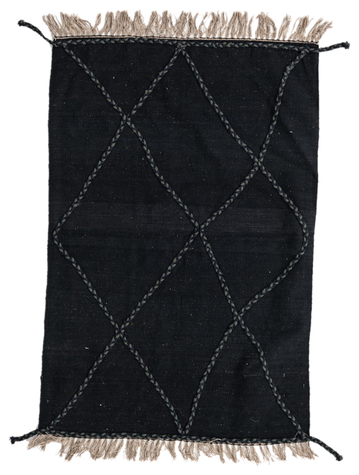 3' 5 x 5' 1 Hand Woven Kilim Modern Wool Rug
