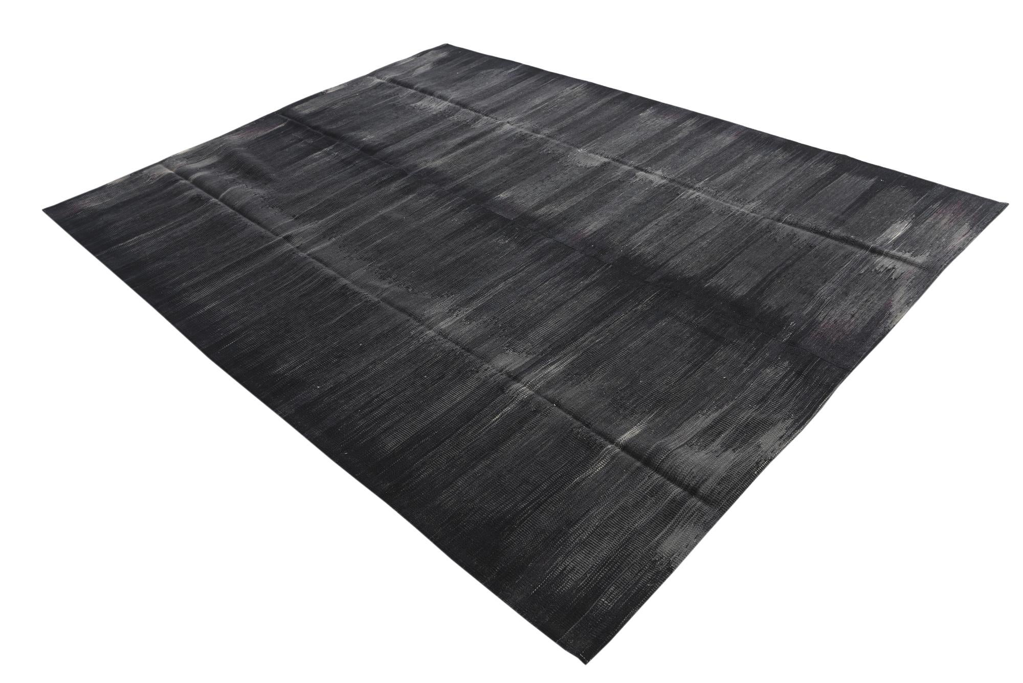 7' 2 x 9' 2 Hand Woven Kilim Modern Wool Rug