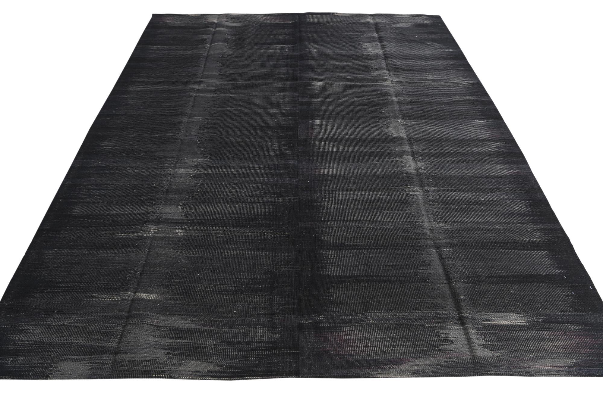 7' 2 x 9' 2 Hand Woven Kilim Modern Wool Rug