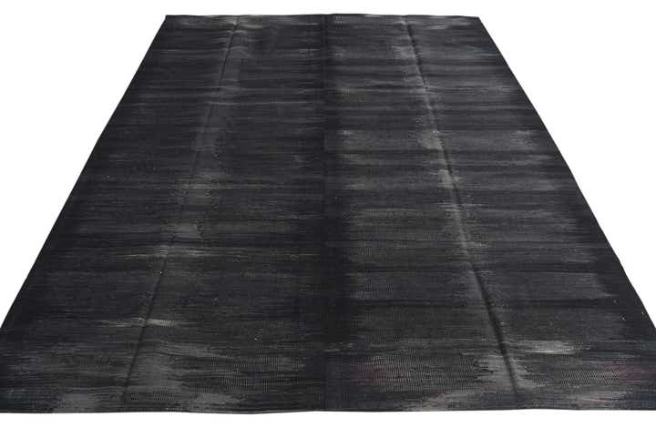 7' 2 x 9' 2 Hand Woven Kilim Modern Wool Rug