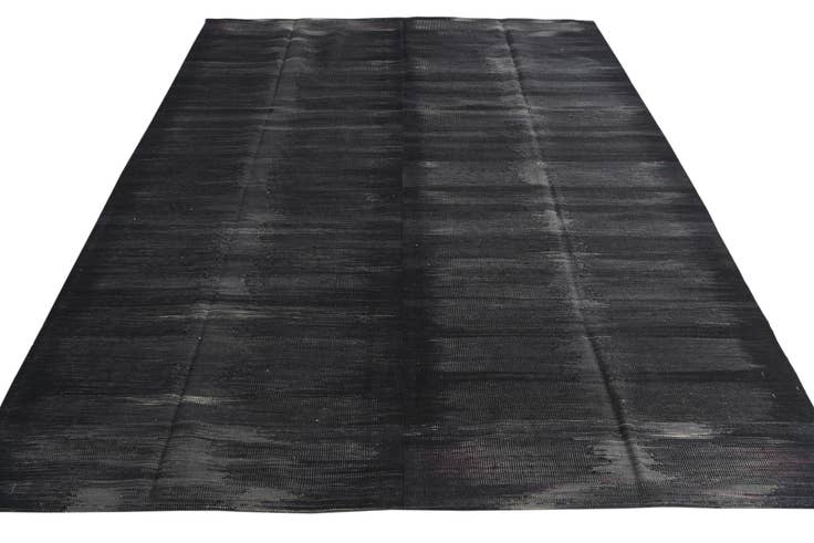 Detail image of 7' 2 x 9' 2 Hand Woven Kilim Modern Wool Rug