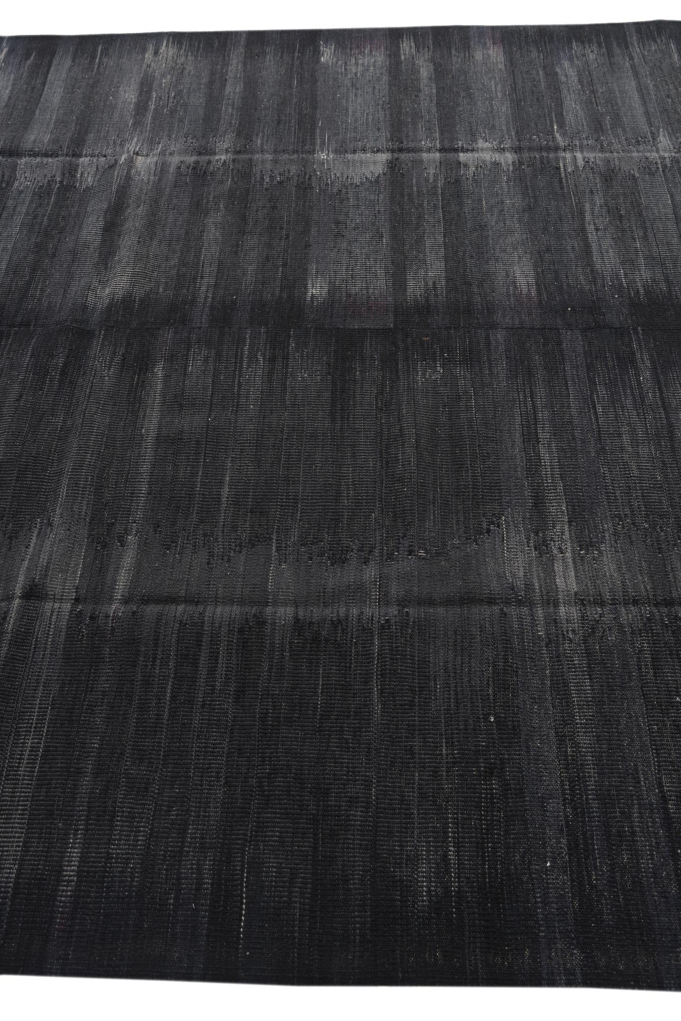 7' 2 x 9' 2 Hand Woven Kilim Modern Wool Rug