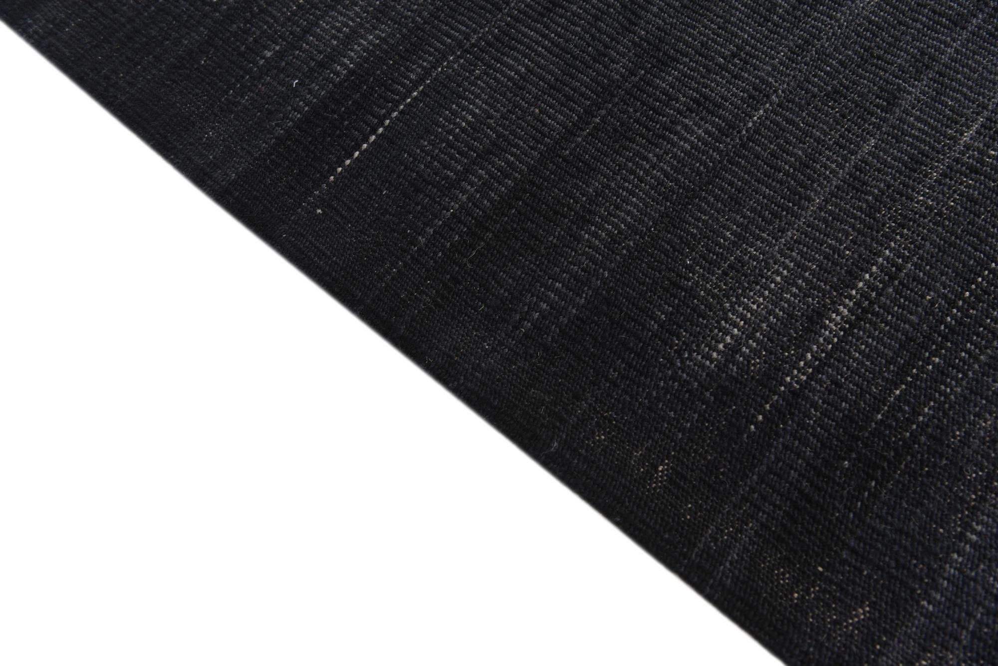 7' 2 x 9' 2 Hand Woven Kilim Modern Wool Rug