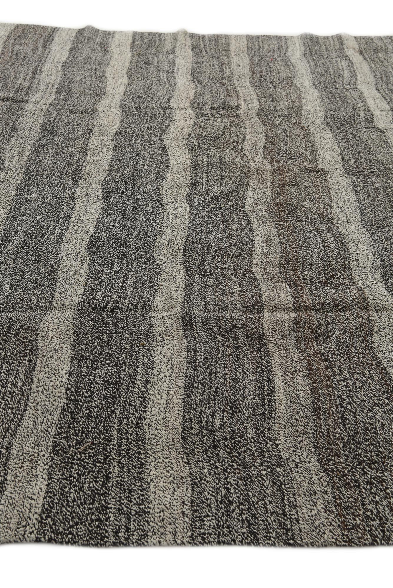 8' 6 x 9' 5 Hand Woven Kilim Modern Wool Rug