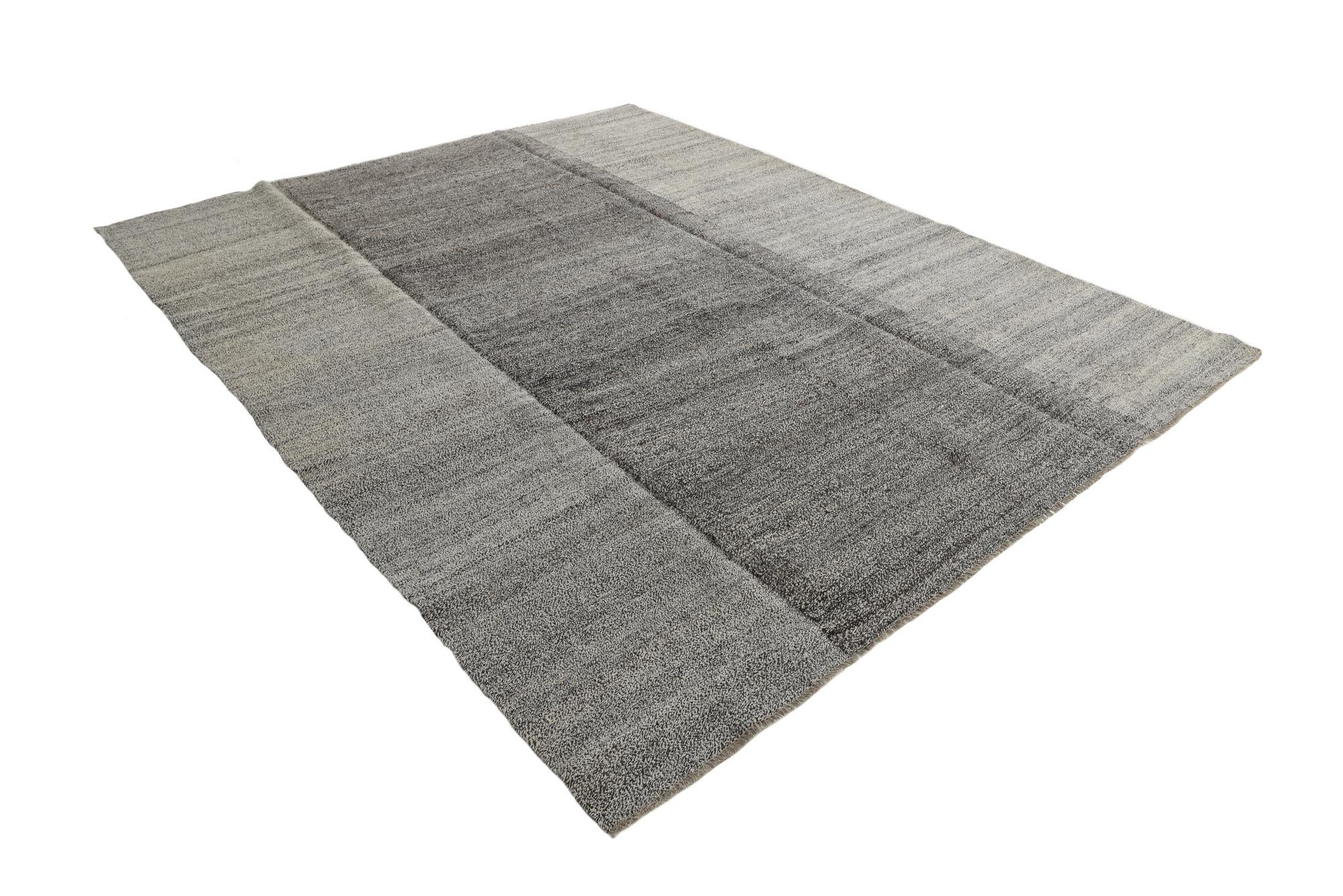 9' 1 x 11' 3 Hand Woven Kilim Modern Wool Rug