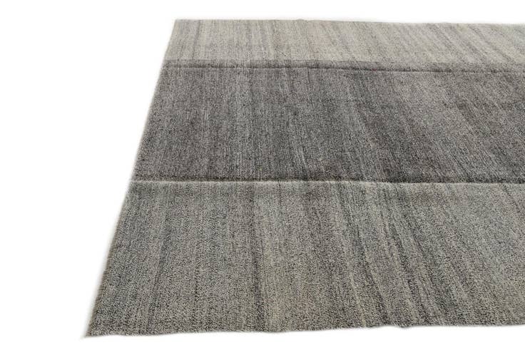 Detail image of 9' 1 x 11' 3 Hand Woven Kilim Modern Wool Rug