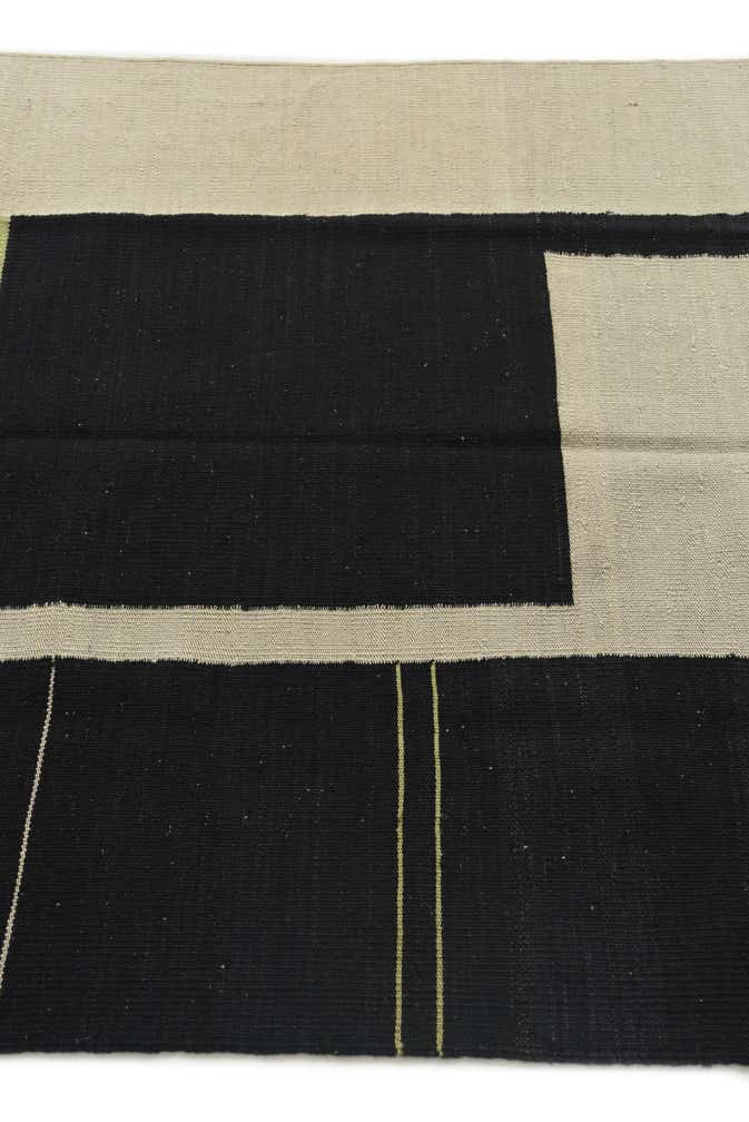 4' x 5' 10 Hand Woven Kilim Modern Wool Rug