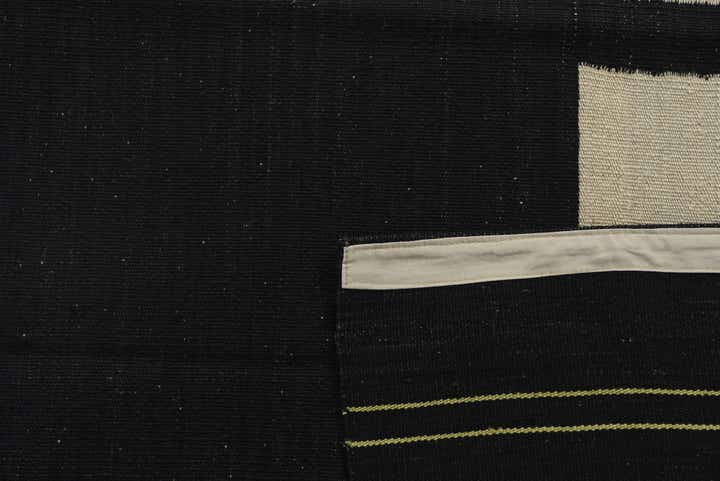 4' x 5' 10 Hand Woven Kilim Modern Wool Rug