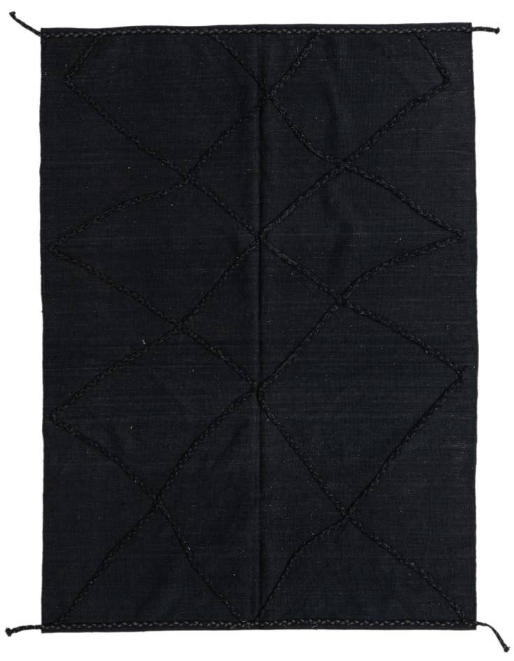 Detail image of 5' 7 x 8' Hand Woven Kilim Modern Wool Rug