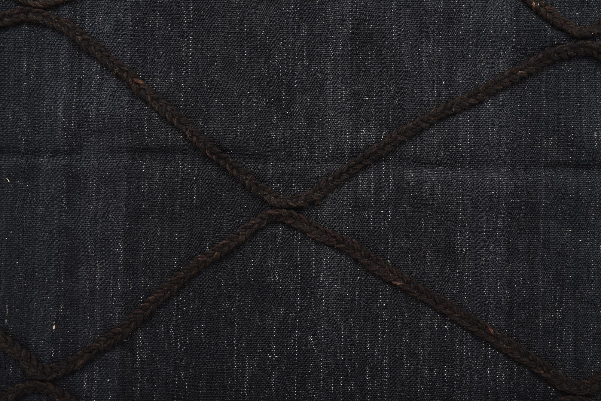 4' 2 x 5' 11 Hand Woven Kilim Modern Wool Rug