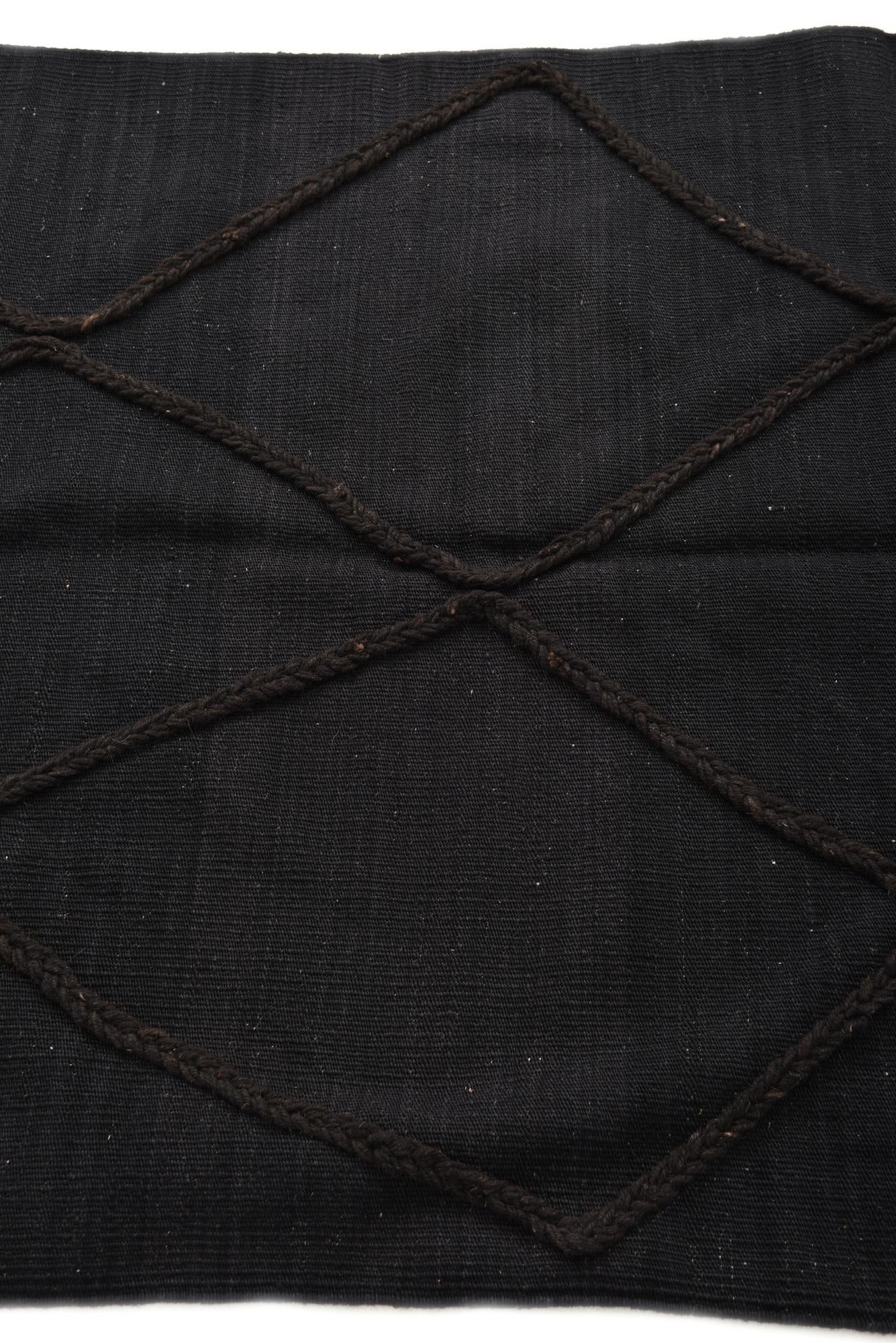 3' 4 x 4' 11 Hand Woven Kilim Modern Wool Rug