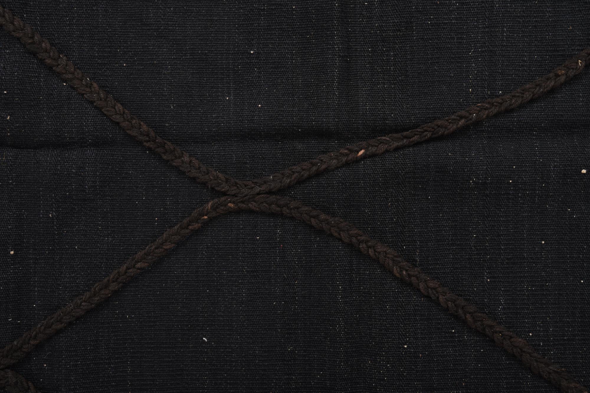 3' 7 x 4' 11 Hand Woven Kilim Modern Wool Rug