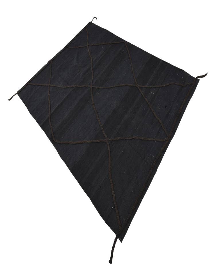 Detail image of 5' 8 x 7' 10  Hand Woven Kilim Modern Wool Rug