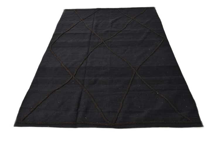 5' 8 x 7' 10 Hand Woven Kilim Modern Wool Rug
