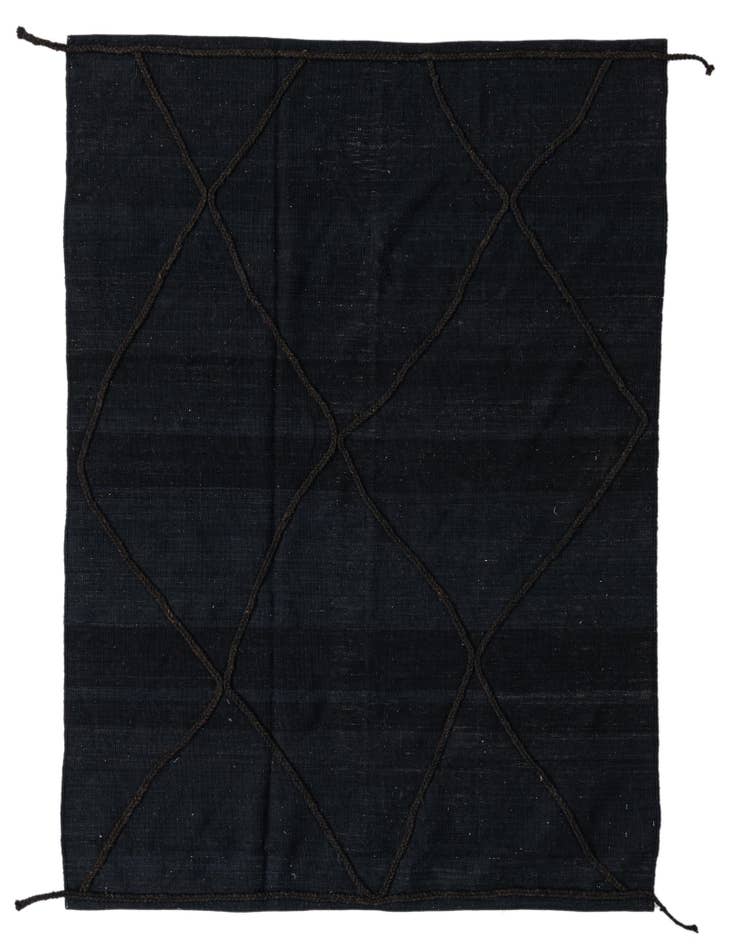 Detail image of 5' 8 x 7' 10 Hand Woven Kilim Modern Wool Rug