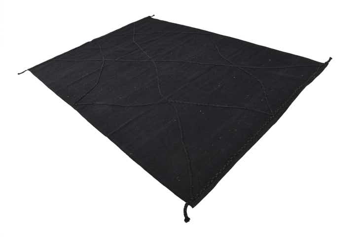 7' x 9' 10 Hand Woven Kilim Modern Wool Rug