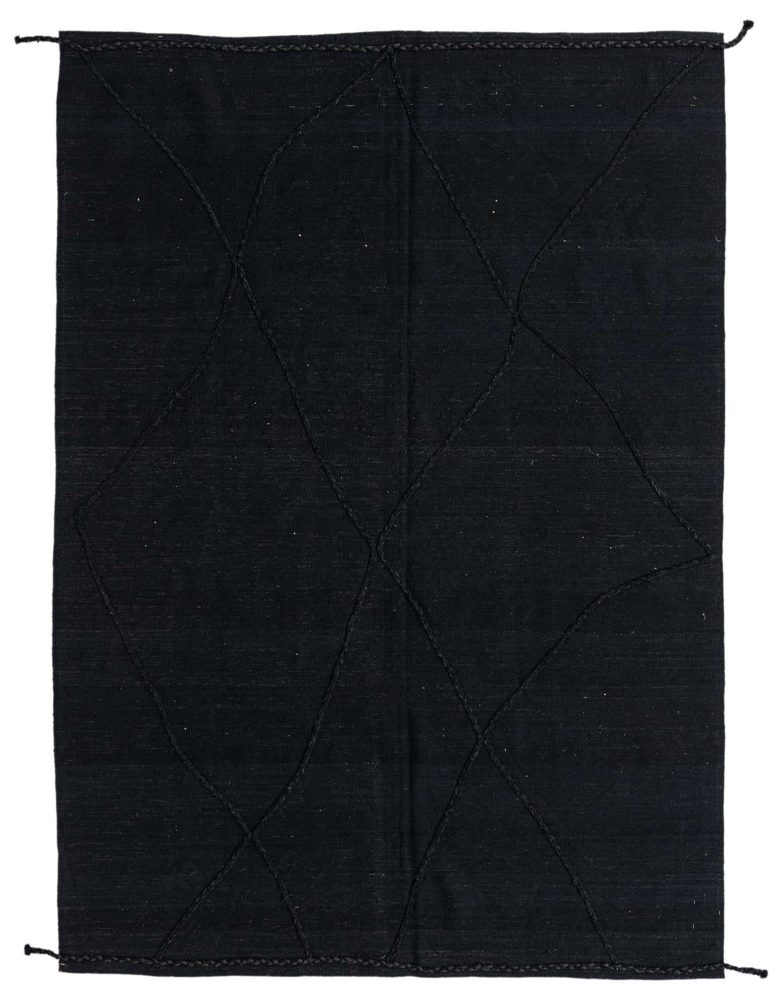 7' x 9' 10 Hand Woven Kilim Modern Wool Rug