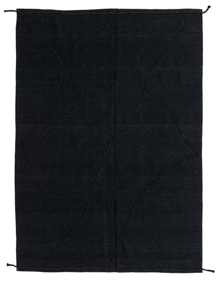 7' x 9' 10 Hand Woven Kilim Modern Wool Rug